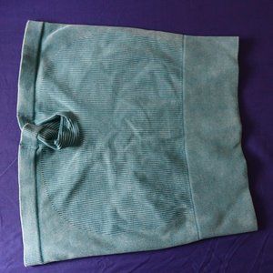 Acid Wash Ribbed Shorts (Vintage Teal)